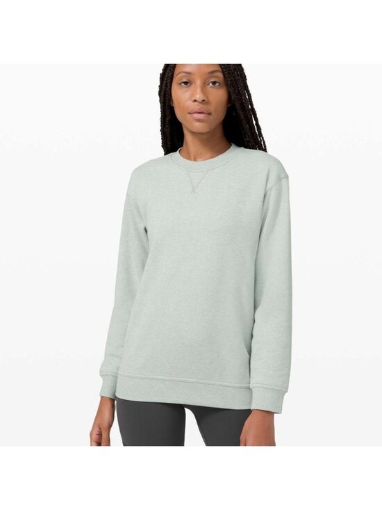 lululemon athletica Tops - Lululemon All Yours Crew *Terry Heathered Island Mist
